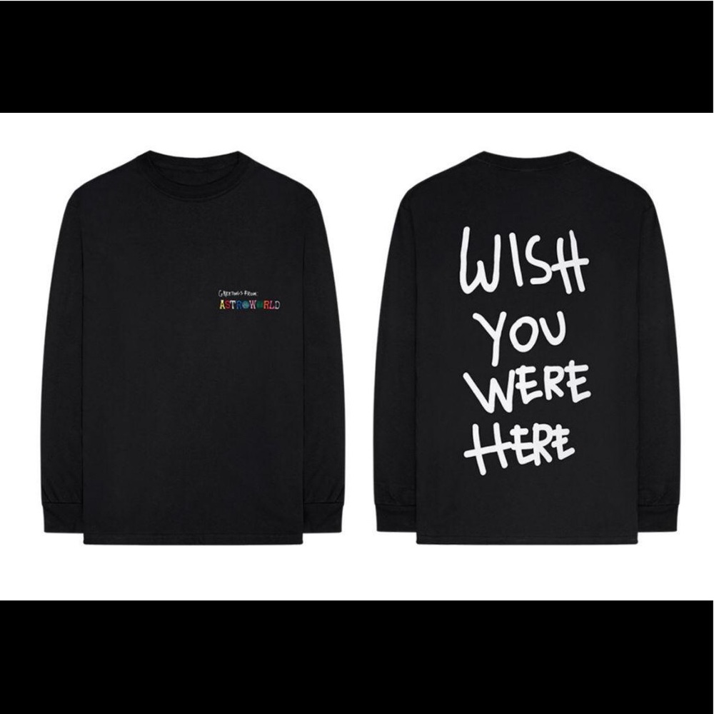 TRAVIS SCOTT MERCH: GREETINGS FROM L/S T-SHIRT
